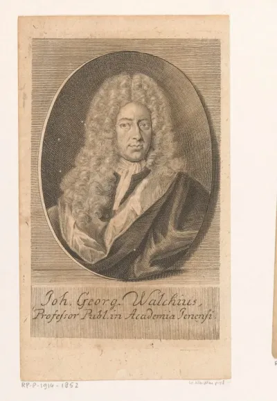 Portret van Johann Georg Walch