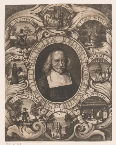 Portret van Johann Georg Walther