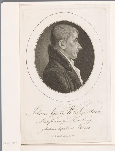 Portret van Johann Georg Wilhelm Günther
