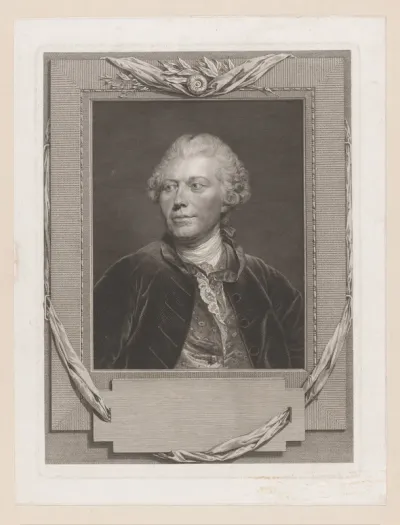 Portret van Johann Georg Wille