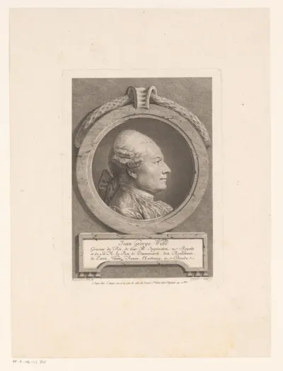 Portret van Johann Georg Wille