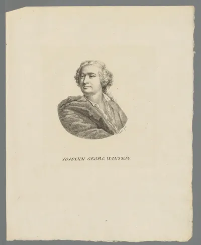 Portret van Johann Georg Winter
