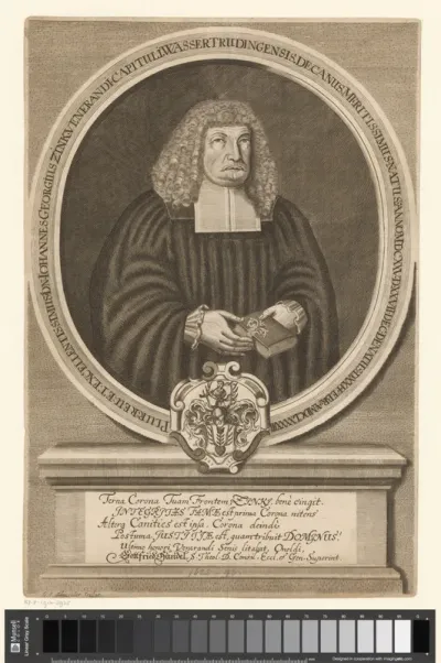 Portret van Johann Georg Zink