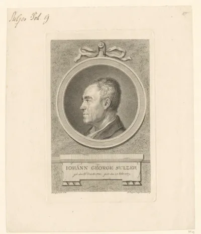 Portret van Johann George Sulzer