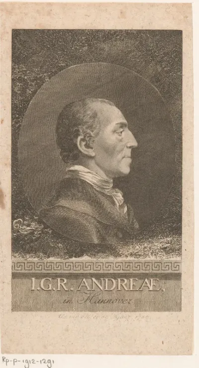 Portret van Johann Gerhard Reinhart Andreae