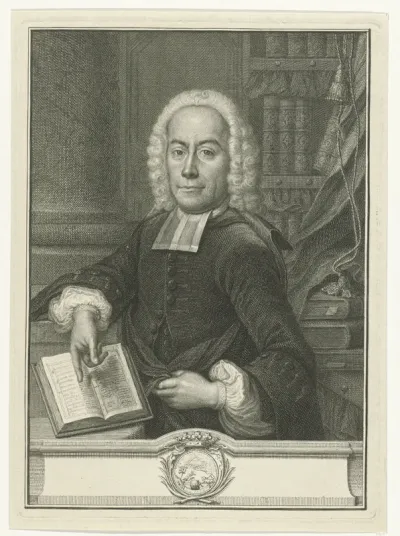 Portret van Johann Gotlieb Pambo op 55-jarige leeftijd