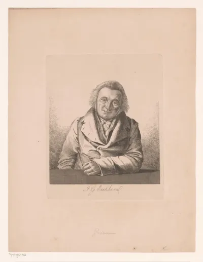 Portret van Johann Gottfried Eichhorn