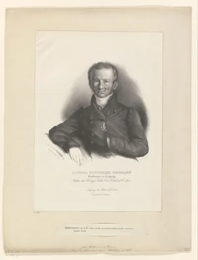 Portret van Johann Gottfried Jakob Hermann
