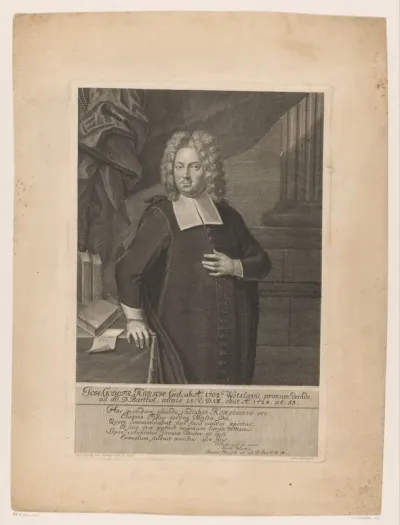Portret van Johann Gottfried Kirsch