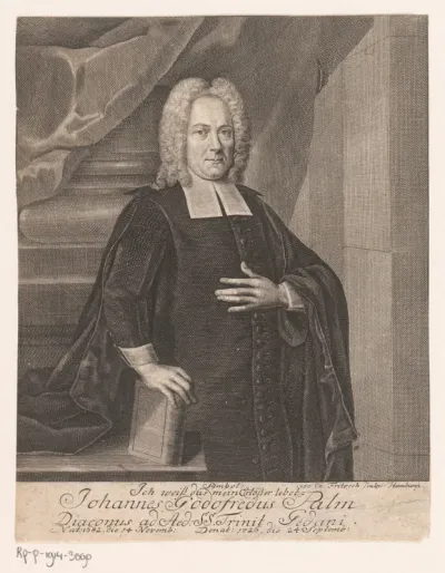 Portret van Johann Gottfried Palm