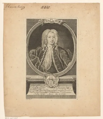 Portret van Johann Gottfried Schaumburg