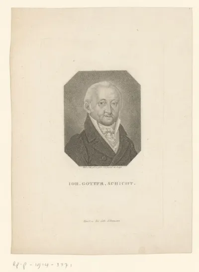 Portret van Johann Gottfried Schicht