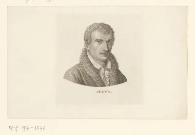 Portret van Johann Gottfried Seume
