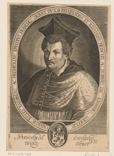 Portret van Johann Gottfried van Aschhausen, prins-bisschop van Bamberg en Würzburg