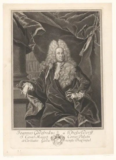 Portret van Johann Gottfried von Diesseldorff