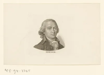 Portret van Johann Gottfried von Herder
