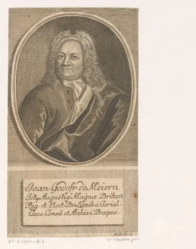 Portret van Johann Gottfried von Meiern