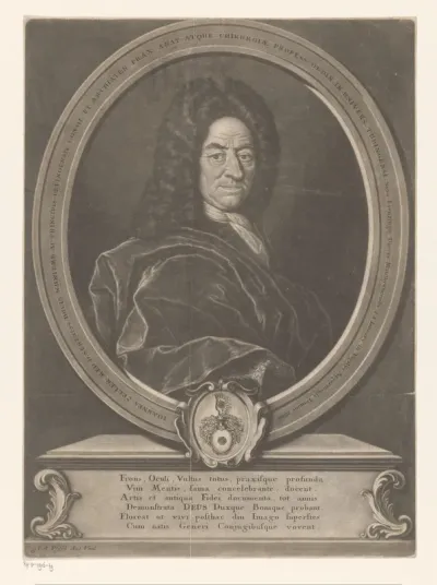 Portret van Johann Gottfried Zeller