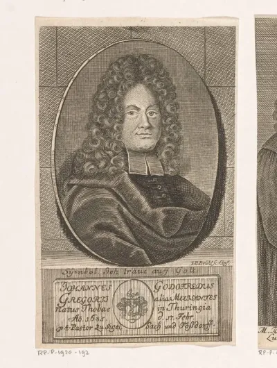 Portret van Johann Gottfried