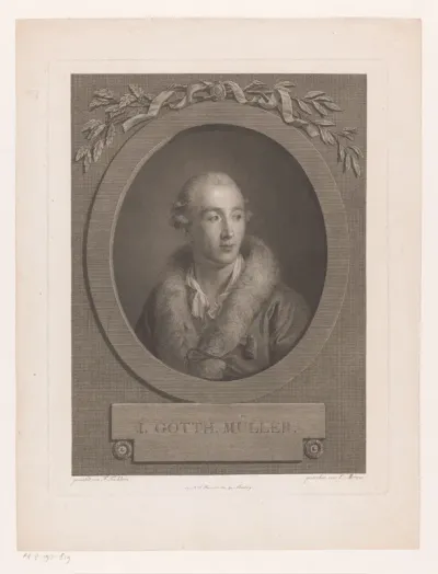 Portret van Johann Gotthard Müller