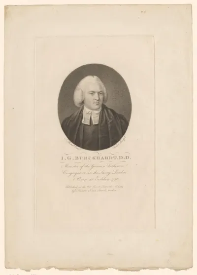 Portret van Johann Gottlieb Burckhardt