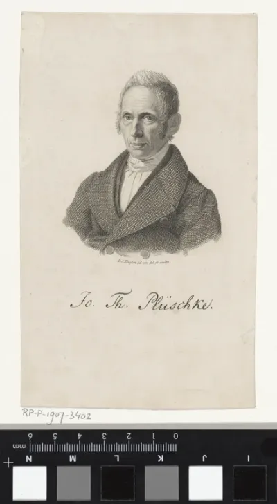 Portret van Johann Gottlieb Plüsckke