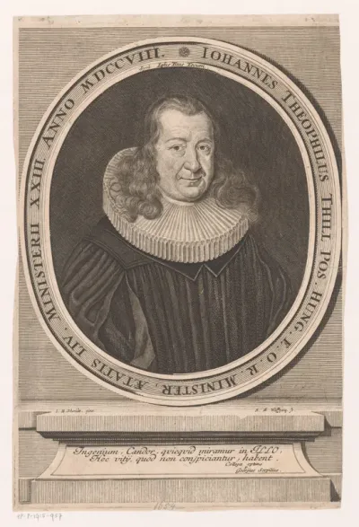 Portret van Johann Gottlieb Thill