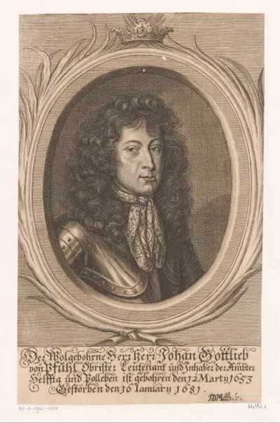 Portret van Johann Gottlieb von Pfühl