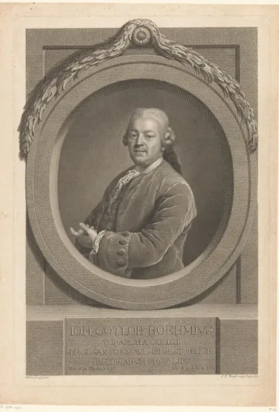 Portret van Johann Gottlob Böhme