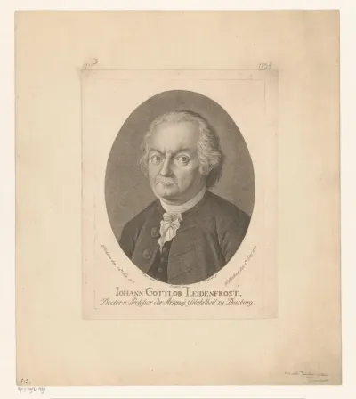 Portret van Johann Gottlob Leidenfrost