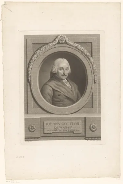 Portret van Johann Gottlob Quandt