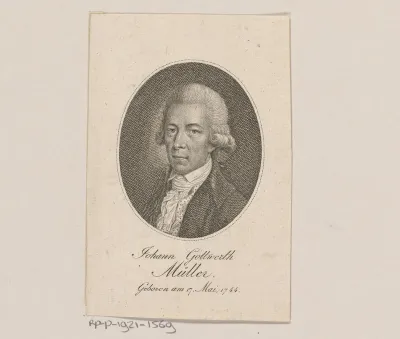 Portret van Johann Gottwerth Müller
