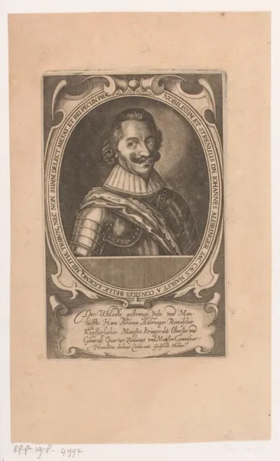 Portret van Johann, graaf van Aldringen