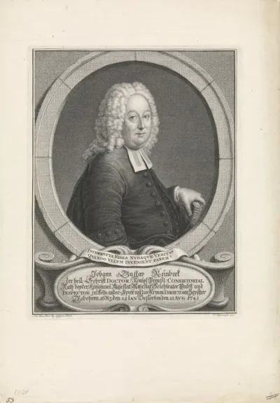 Portret van Johann Gustav Reinbeek