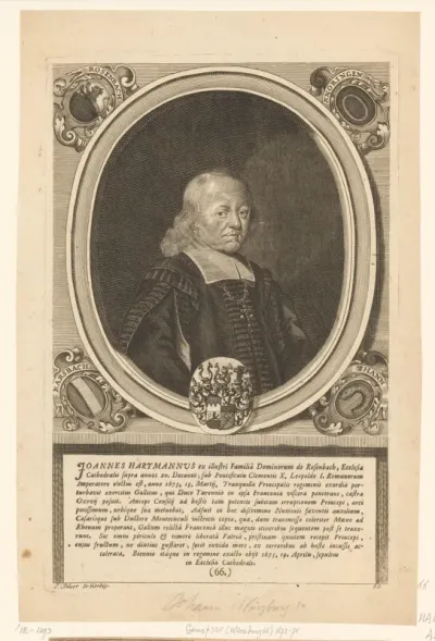 Portret van Johann Hartmann von Rosenbach