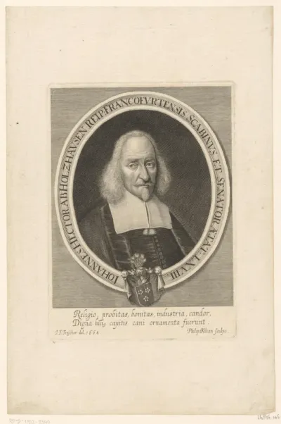 Portret van Johann Hector von Holzhausen