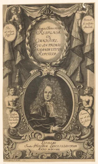Portret van Johann Heinrich Berger
