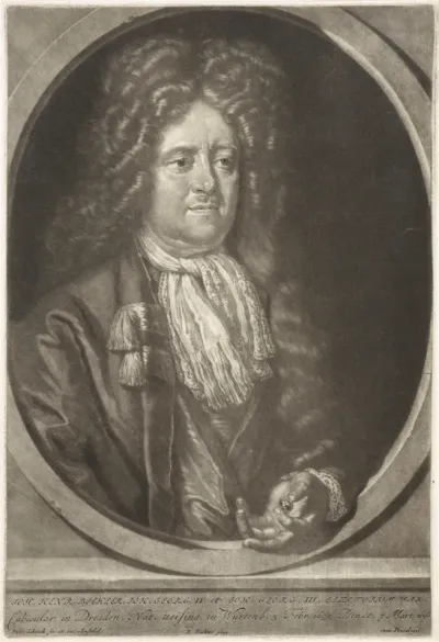 Portret van Johann Heinrich Biehler