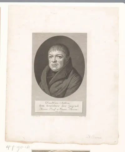 Portret van Johann Heinrich Bremi