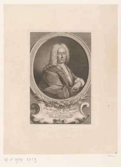 Portret van Johann Heinrich Burckhard
