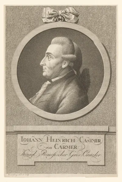 Portret van Johann Heinrich Casimir Carmer