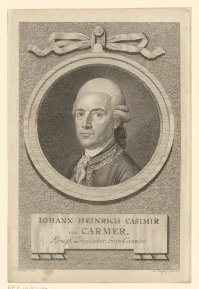 Portret van Johann Heinrich Casimir von Carmer