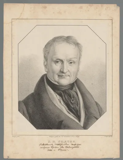Portret van Johann Heinrich Clauss
