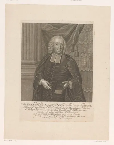 Portret van Johann Heinrich Daniel Moldenhawer
