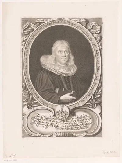 Portret van Johann Heinrich Epplin