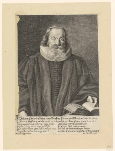 Portret van Johann Heinrich Faber