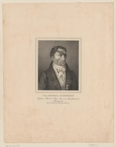 Portret van Johann Heinrich Fenner von Fenneberg
