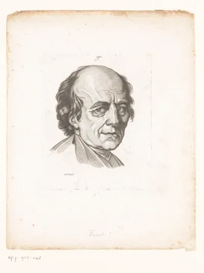Portret van Johann Heinrich Fuessli