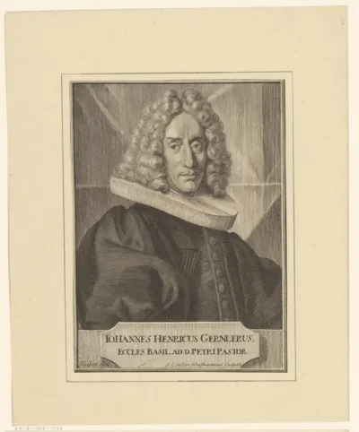 Portret van Johann Heinrich Gernler