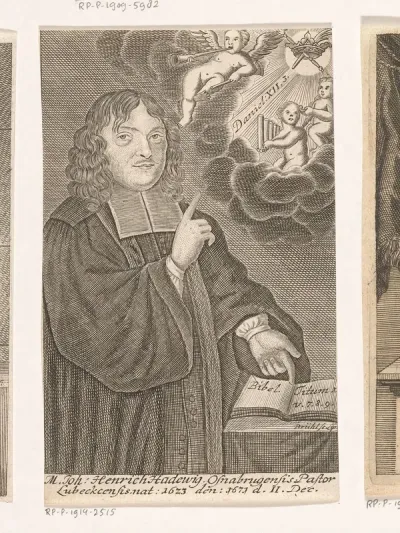 Portret van Johann Heinrich Hadewig